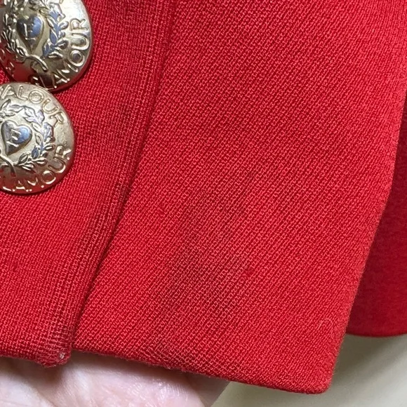 Escada Scarlet Blazer with Midnight Collar - Picture 16 of 16